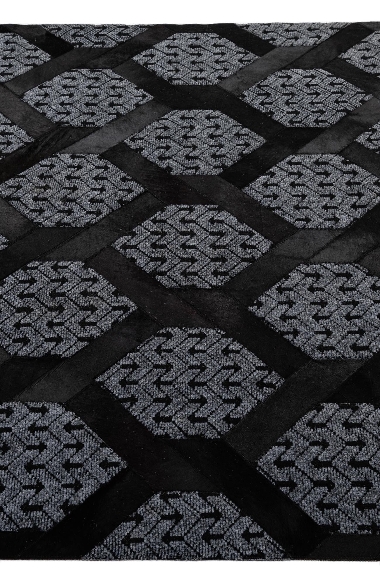5' 4 x 7' 11 Cowhide - Patchwork Rug