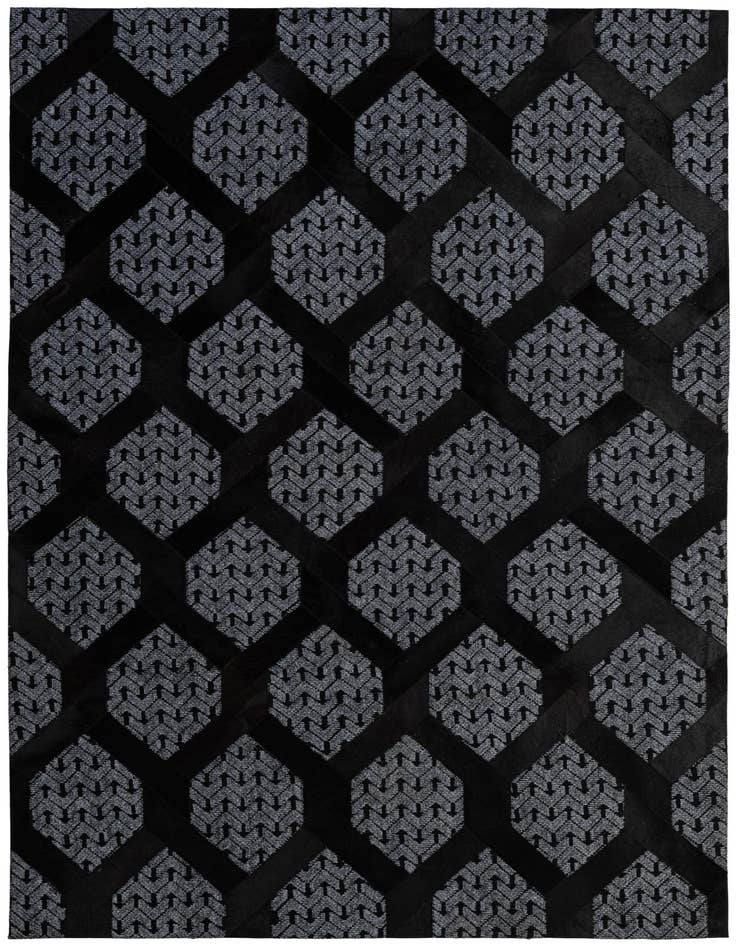 Detail image of 5' 4 x 7' 11 Cowhide - Patchwork Rug