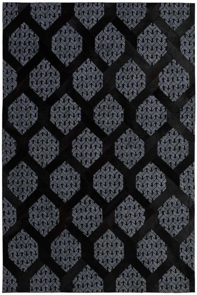 Detail image of 5' 4 x 7' 11 Cowhide - Patchwork Rug