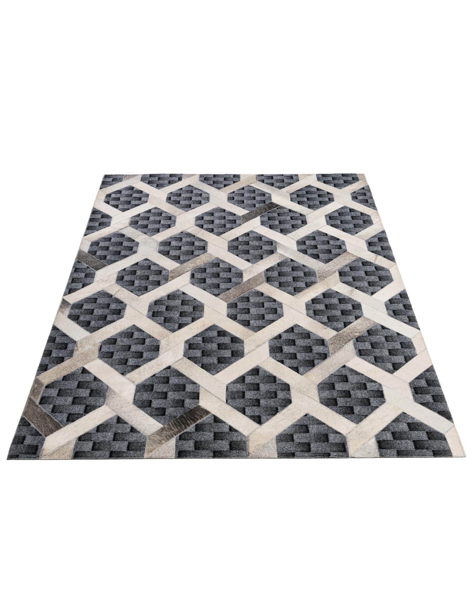 5' 4 x 7' 10 Cowhide - Patchwork Rug