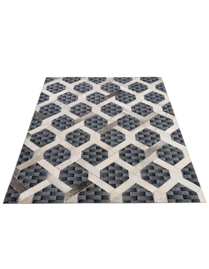 5' 4 x 7' 10 Cowhide - Patchwork Rug