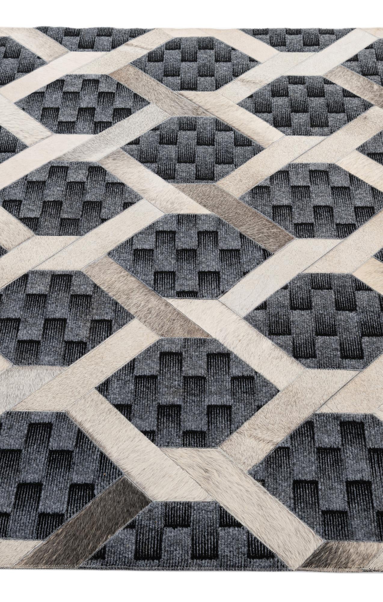 5' 4 x 7' 10 Cowhide - Patchwork Rug