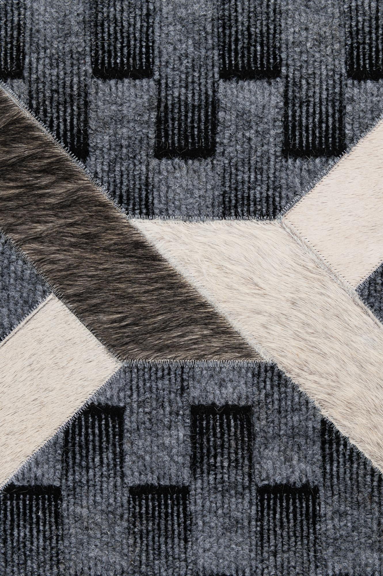 5' 4 x 7' 10 Cowhide - Patchwork Rug