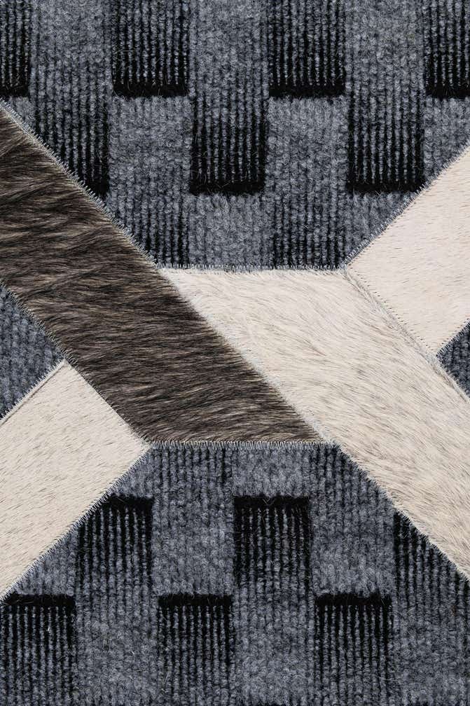 5' 4 x 7' 10 Cowhide - Patchwork Rug