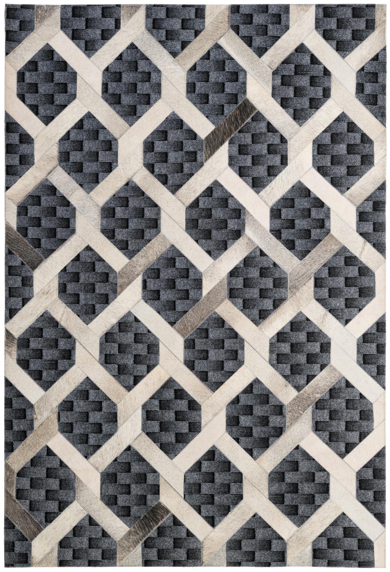 5' 4 x 7' 10 Cowhide - Patchwork Rug