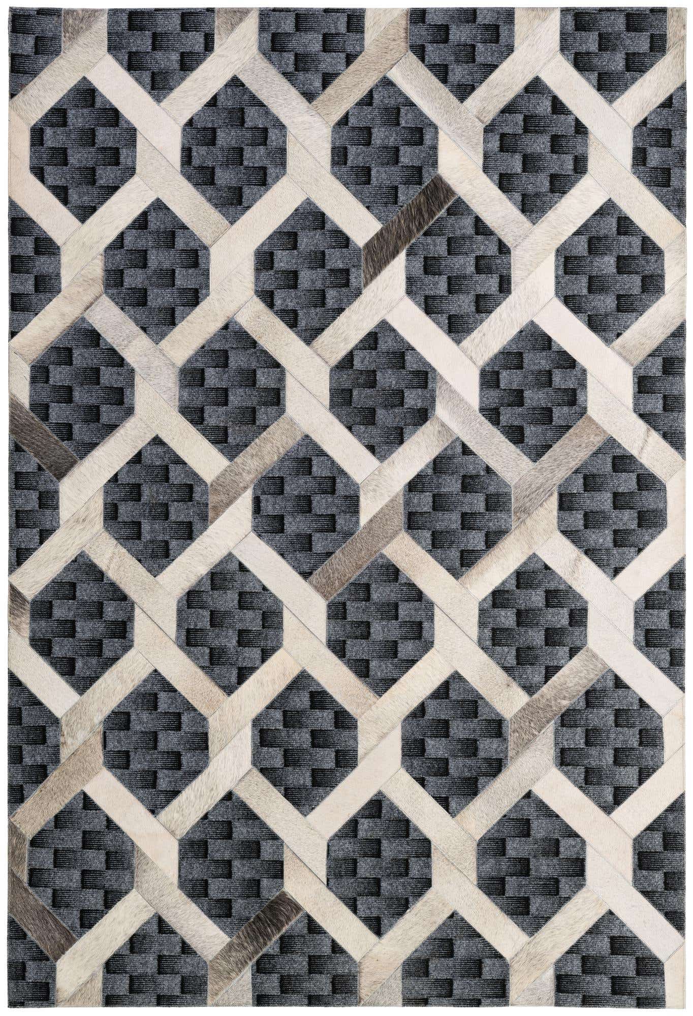 5' 4 x 7' 10 Cowhide - Patchwork Rug