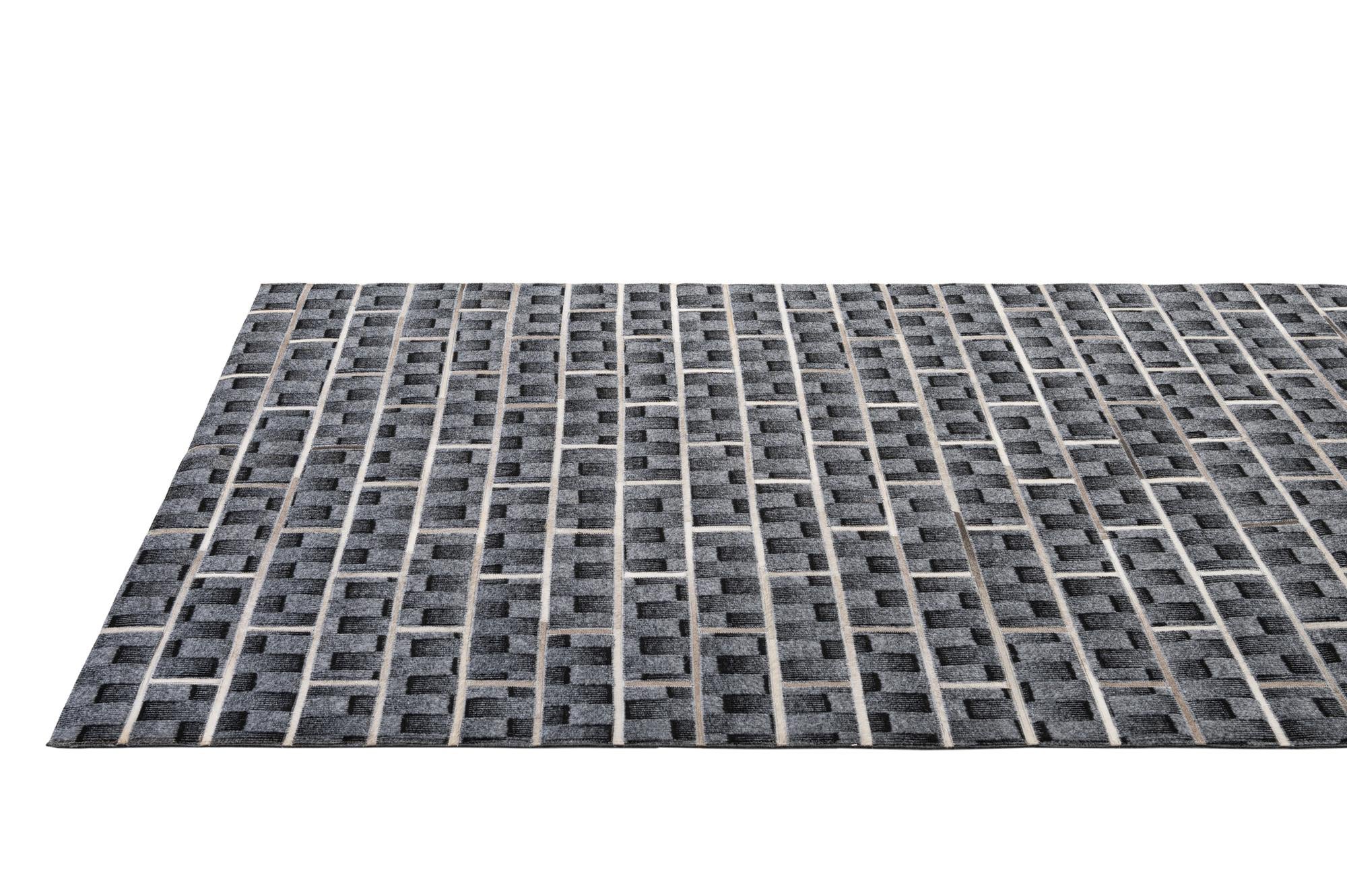 5' 1 x 7' 9 Cowhide - Patchwork Rug