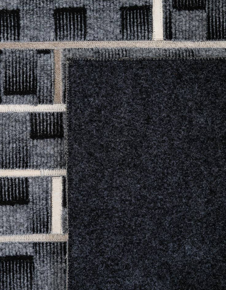 Detail image of 5' 1 x 7' 9 Cowhide - Patchwork Rug