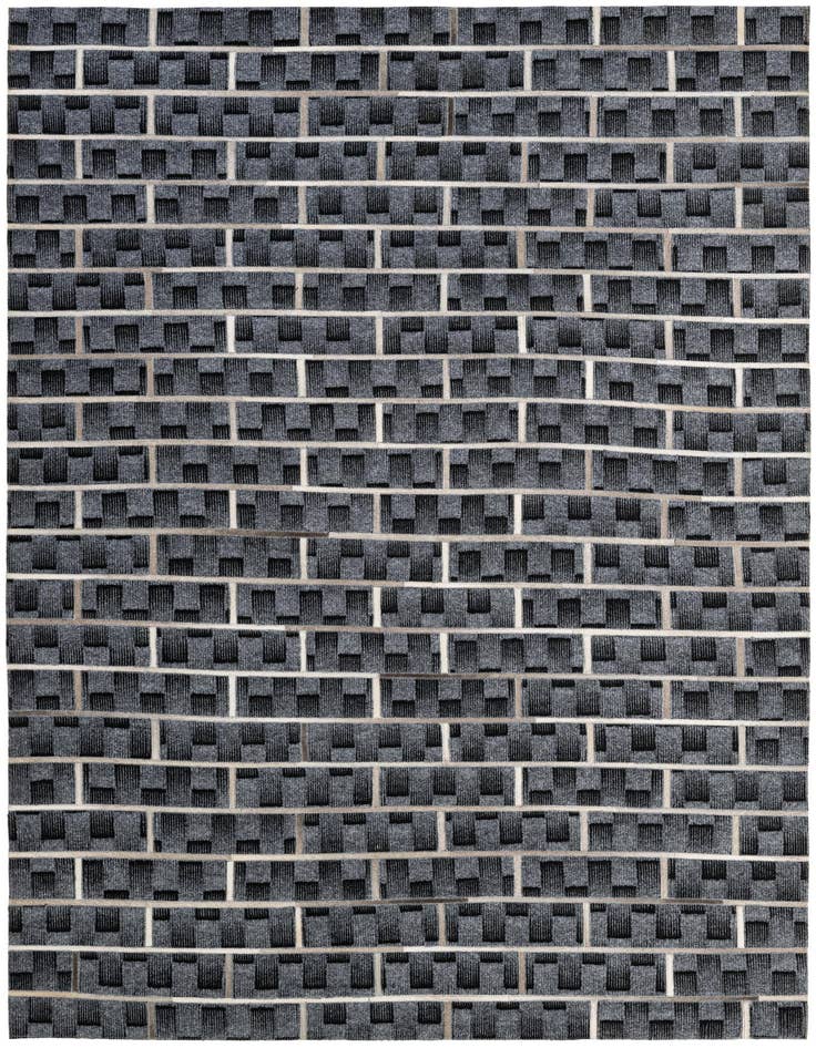 Detail image of 5' 1 x 7' 9 Cowhide - Patchwork Rug