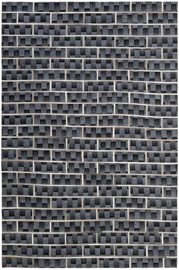 Detail image of 5' 1 x 7' 9 Cowhide - Patchwork Rug