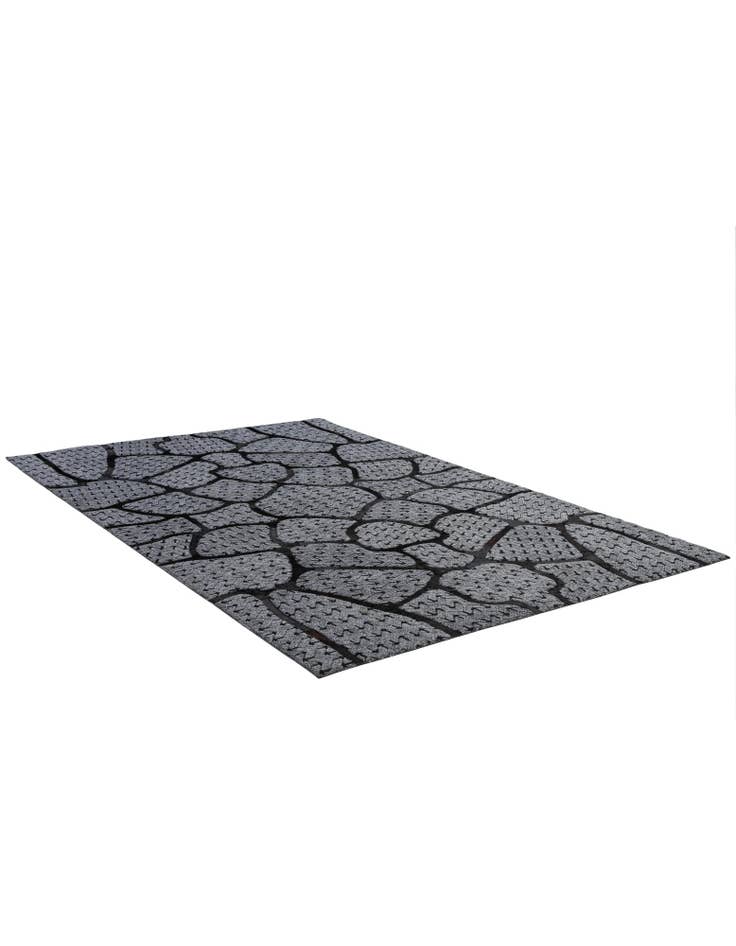 Detail image of 5' 2 x 8' 1 Cowhide - Patchwork Rug