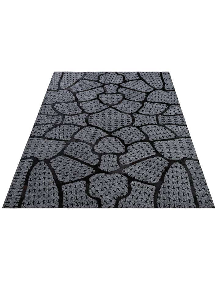 5' 2 x 8' 1 Cowhide - Patchwork Rug