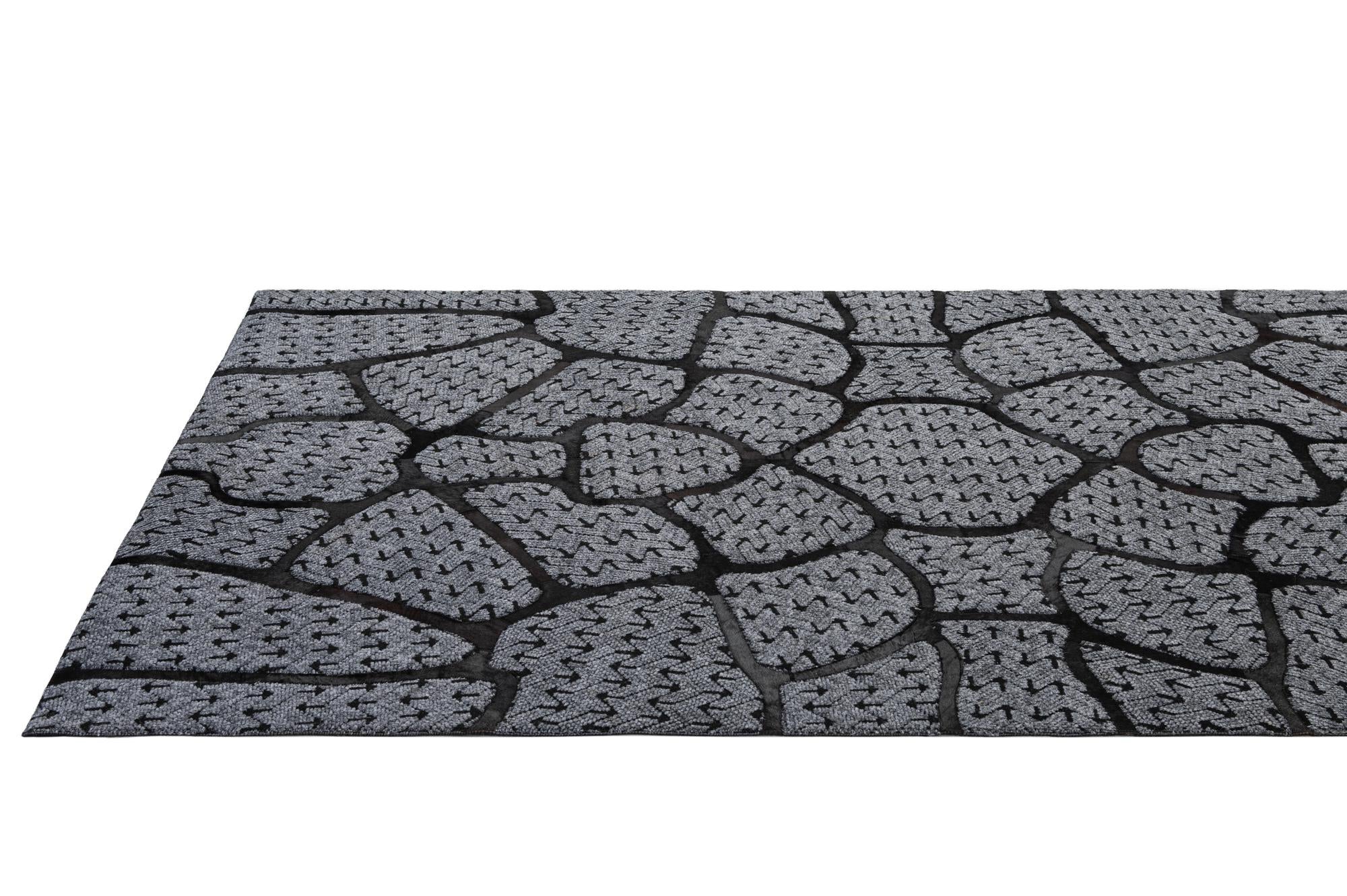 5' 2 x 8' 1 Cowhide - Patchwork Rug
