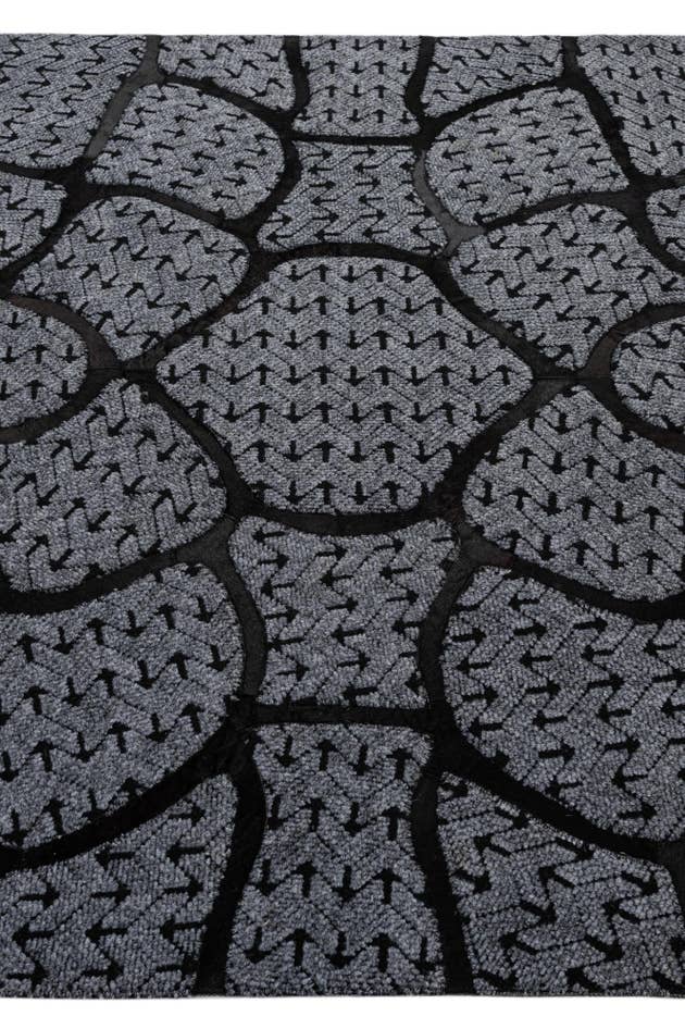 Detail image of 5' 2 x 8' 1 Cowhide - Patchwork Rug