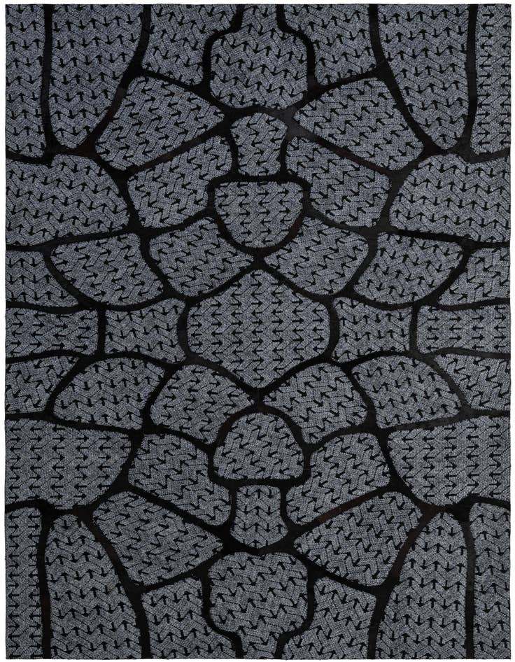Detail image of 5' 2 x 8' 1 Cowhide - Patchwork Rug