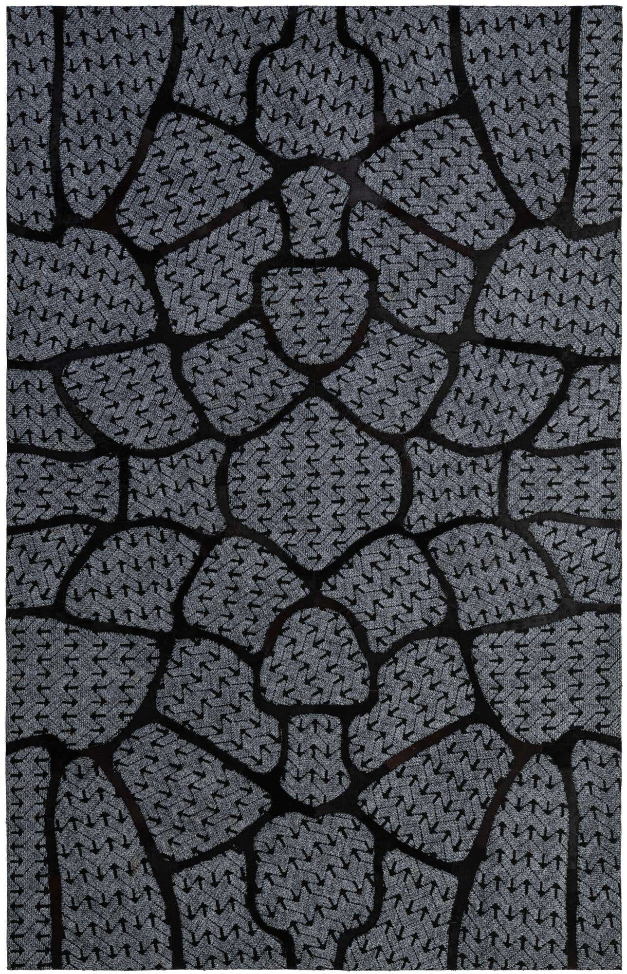 5' 2 x 8' 1 Cowhide - Patchwork Rug