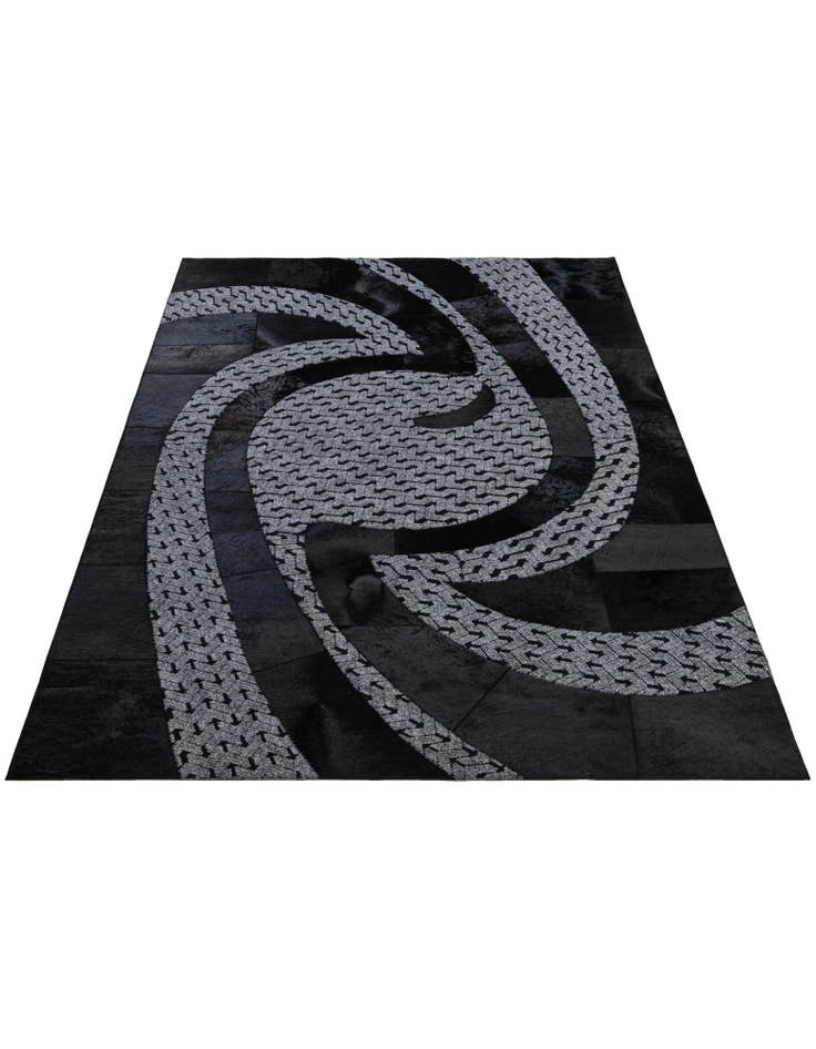 Detail image of 5' x 8' Cowhide - Patchwork Rug