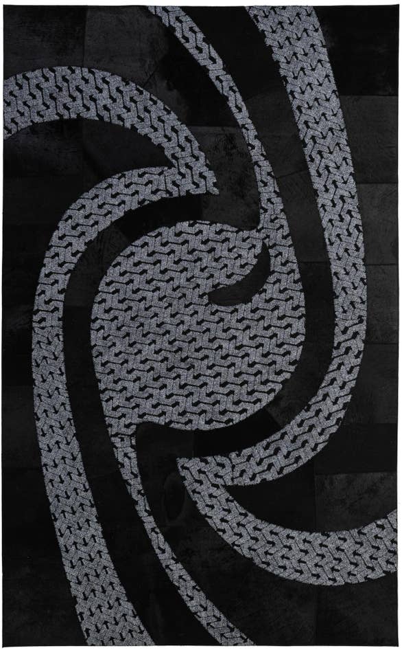 Detail image of 5' x 8' Cowhide - Patchwork Rug