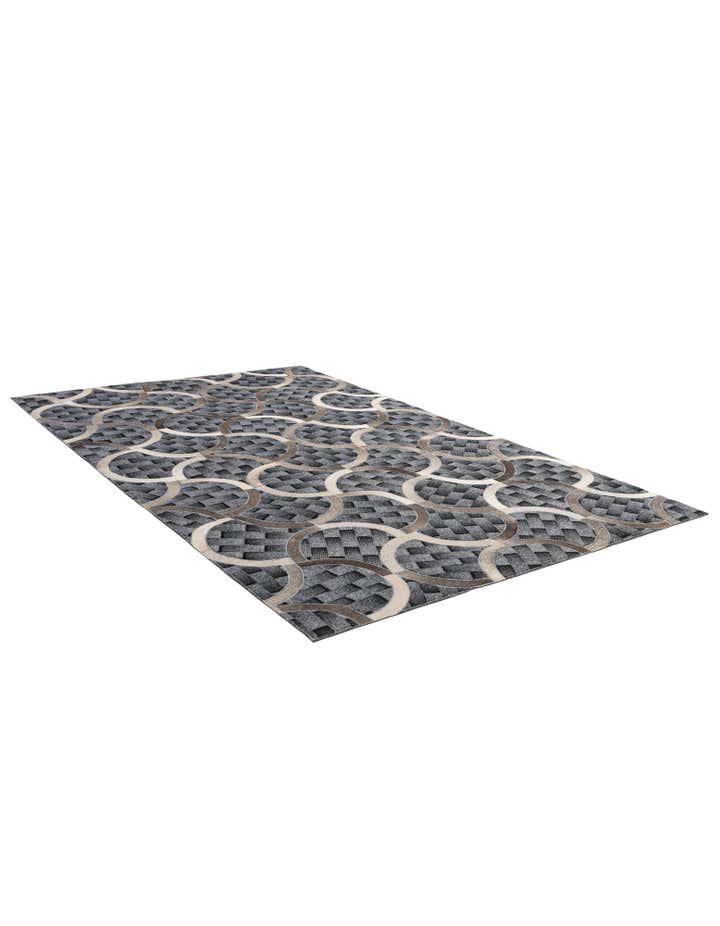 4' 11 x 8' Cowhide - Patchwork Rug