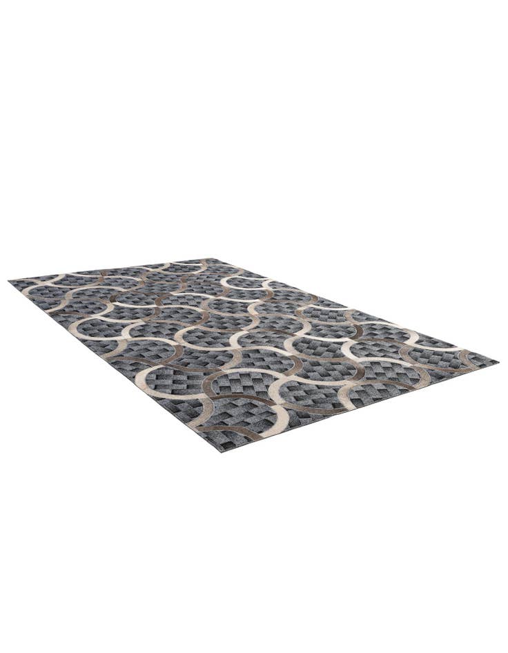 Detail image of 4' 11 x 8' Cowhide - Patchwork Rug
