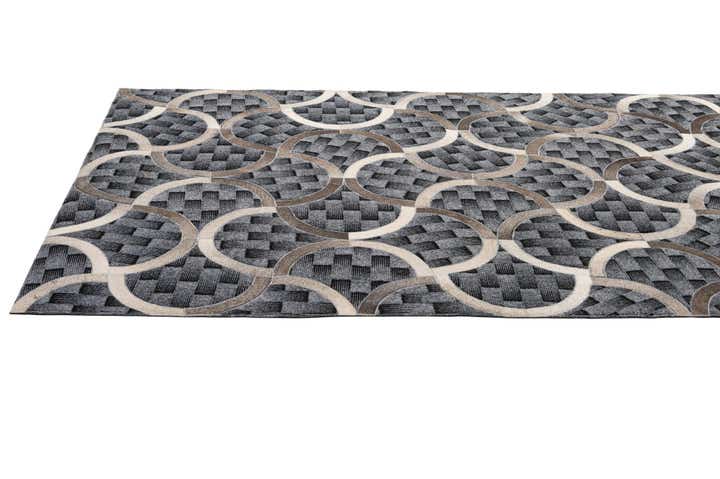 4' 11 x 8' Cowhide - Patchwork Rug