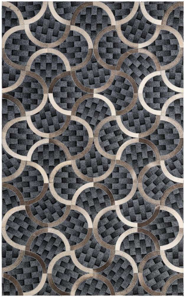 4' 11 x 8' Cowhide - Patchwork Rug
