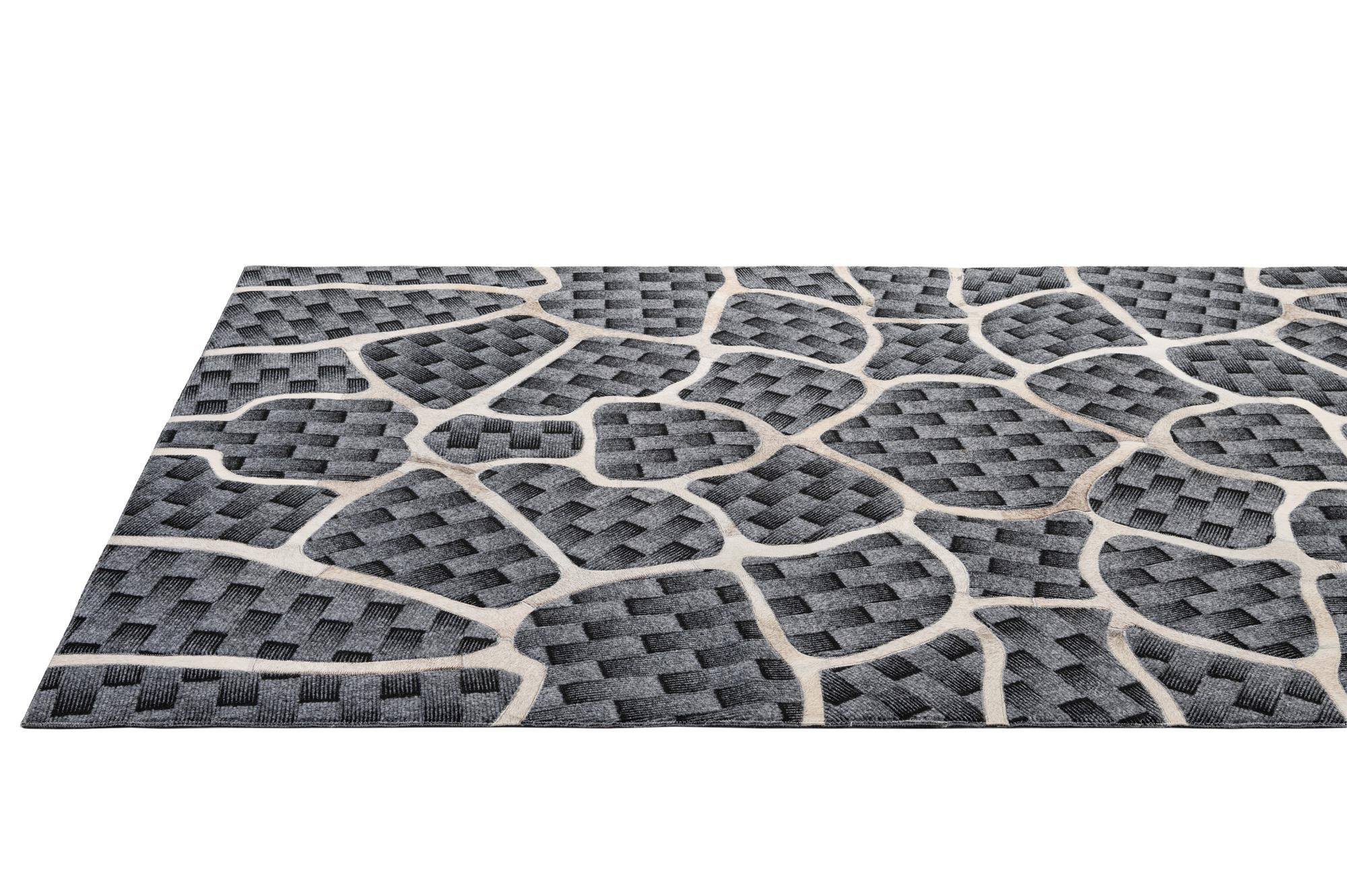 5' 2 x 8' Cowhide - Patchwork Rug