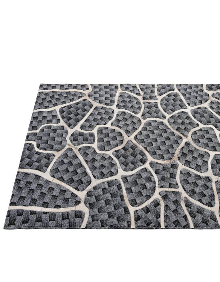 Detail image of 5' 2 x 8' Cowhide - Patchwork Rug