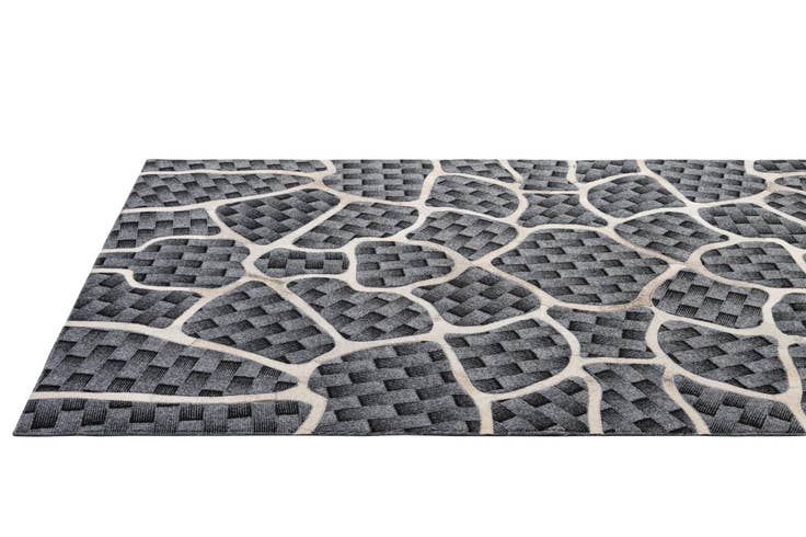 Detail image of 5' 2 x 8' Cowhide - Patchwork Rug