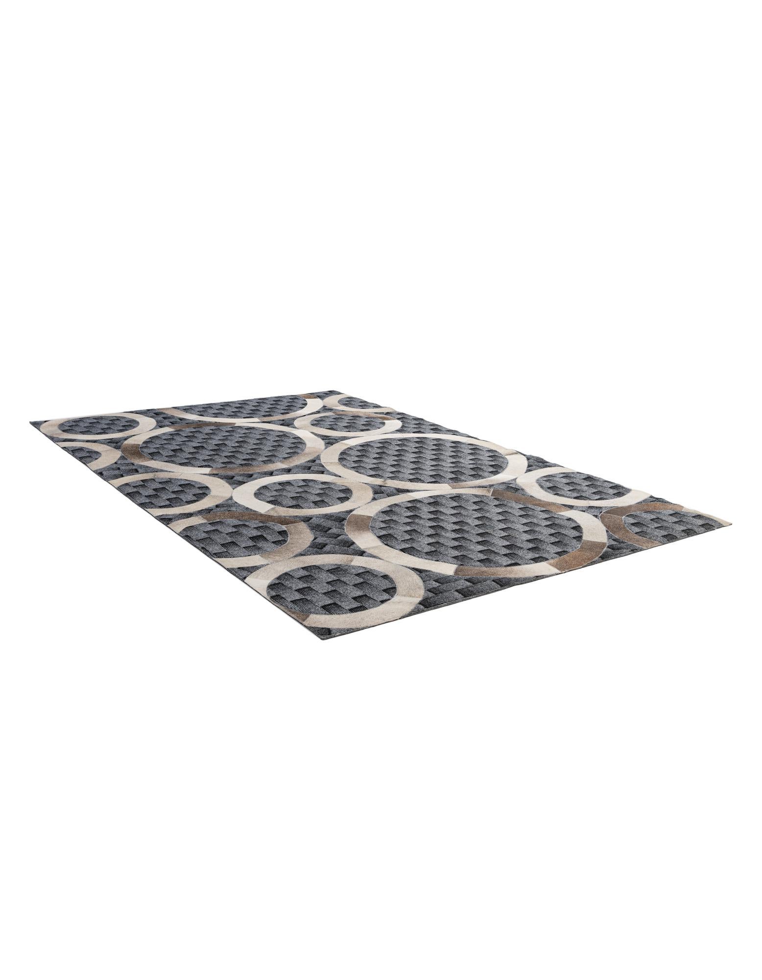 5' 1 x 7' 11 Cowhide - Patchwork Rug