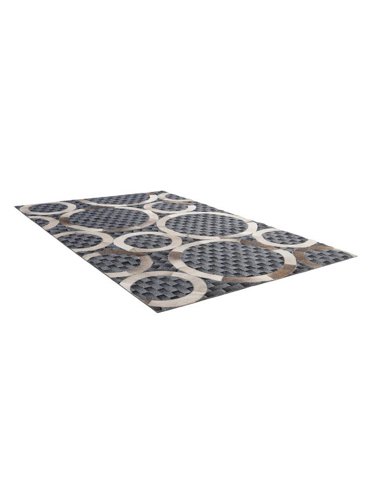 Detail image of 5' 1 x 7' 11 Cowhide - Patchwork Rug