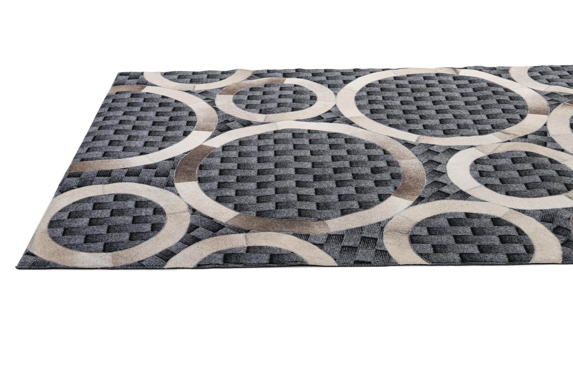 5' 1 x 7' 11 Cowhide - Patchwork Rug