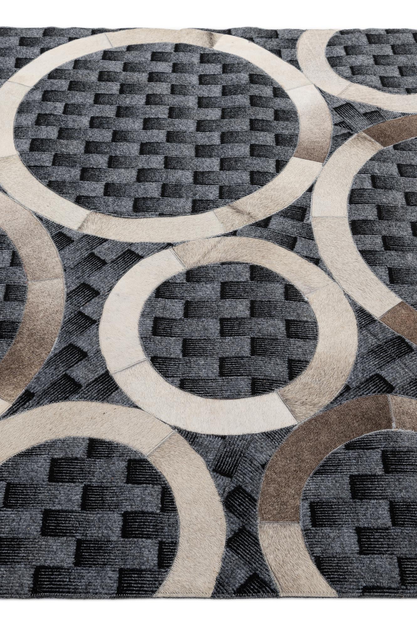 5' 1 x 7' 11 Cowhide - Patchwork Rug
