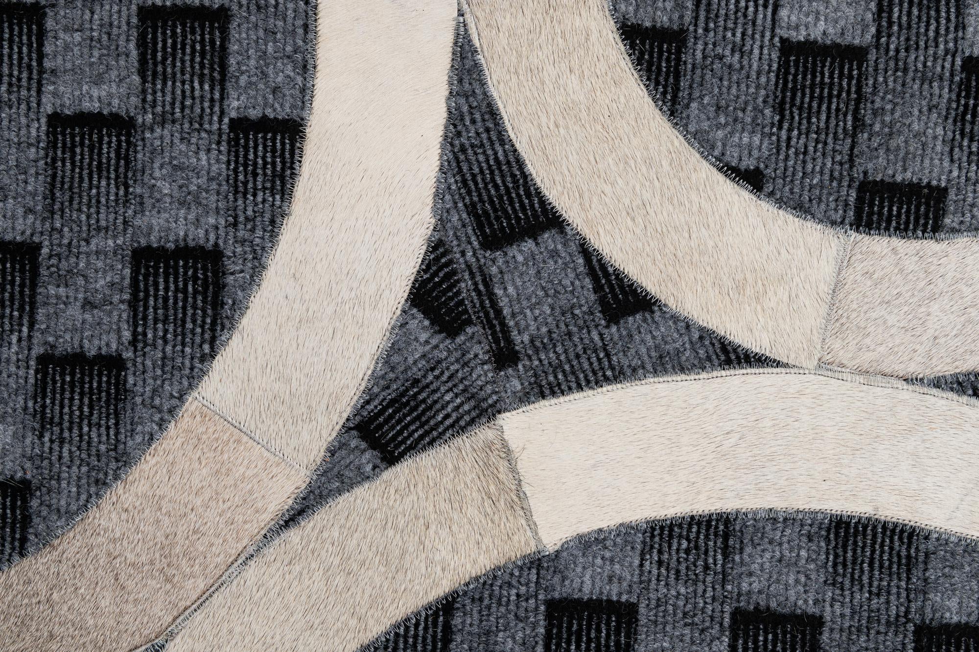 5' 1 x 7' 11 Cowhide - Patchwork Rug