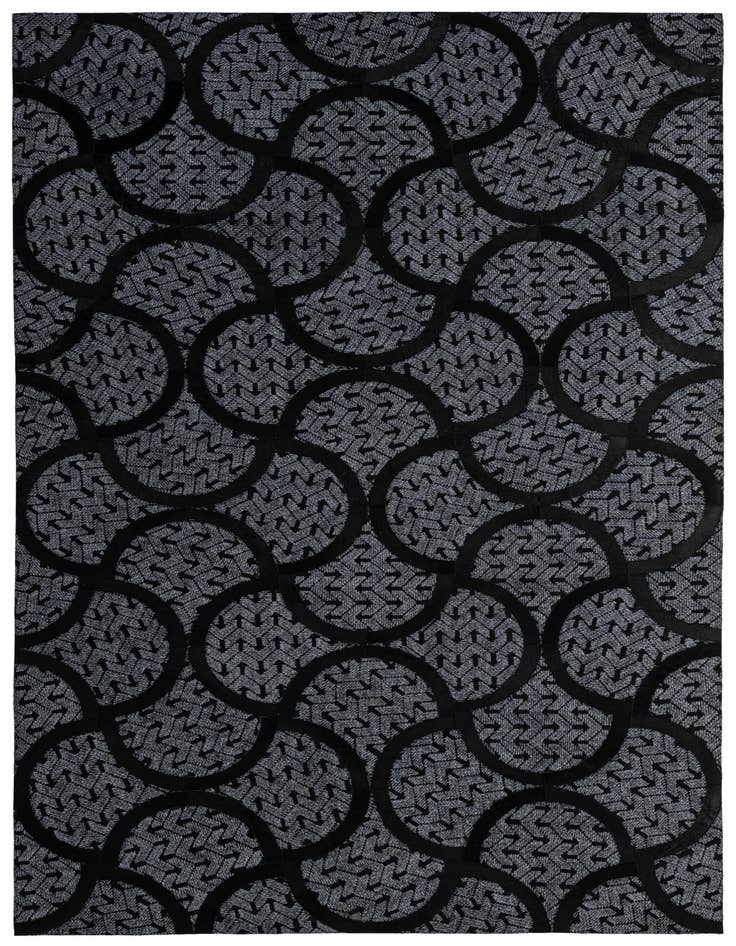 Detail image of 5' x 7' 11 Cowhide - Patchwork Rug