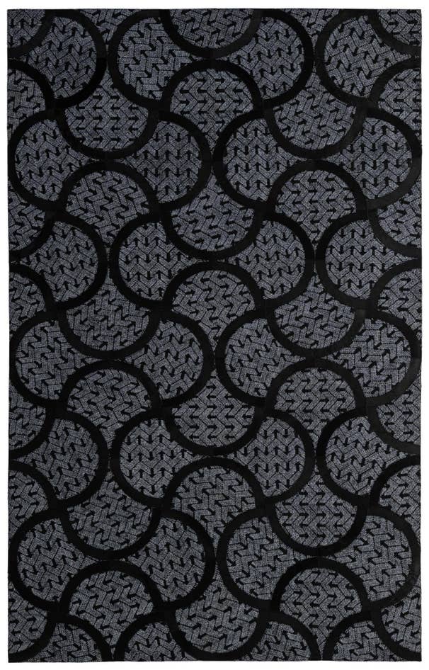 Detail image of 5' x 7' 11 Cowhide - Patchwork Rug