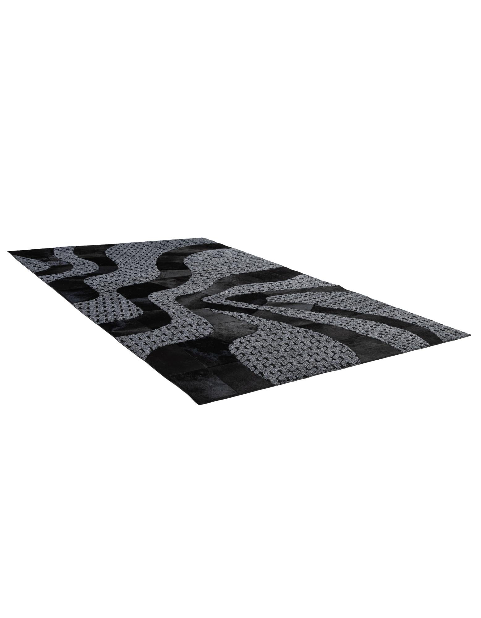 5' x 8' 1 Cowhide - Patchwork Rug