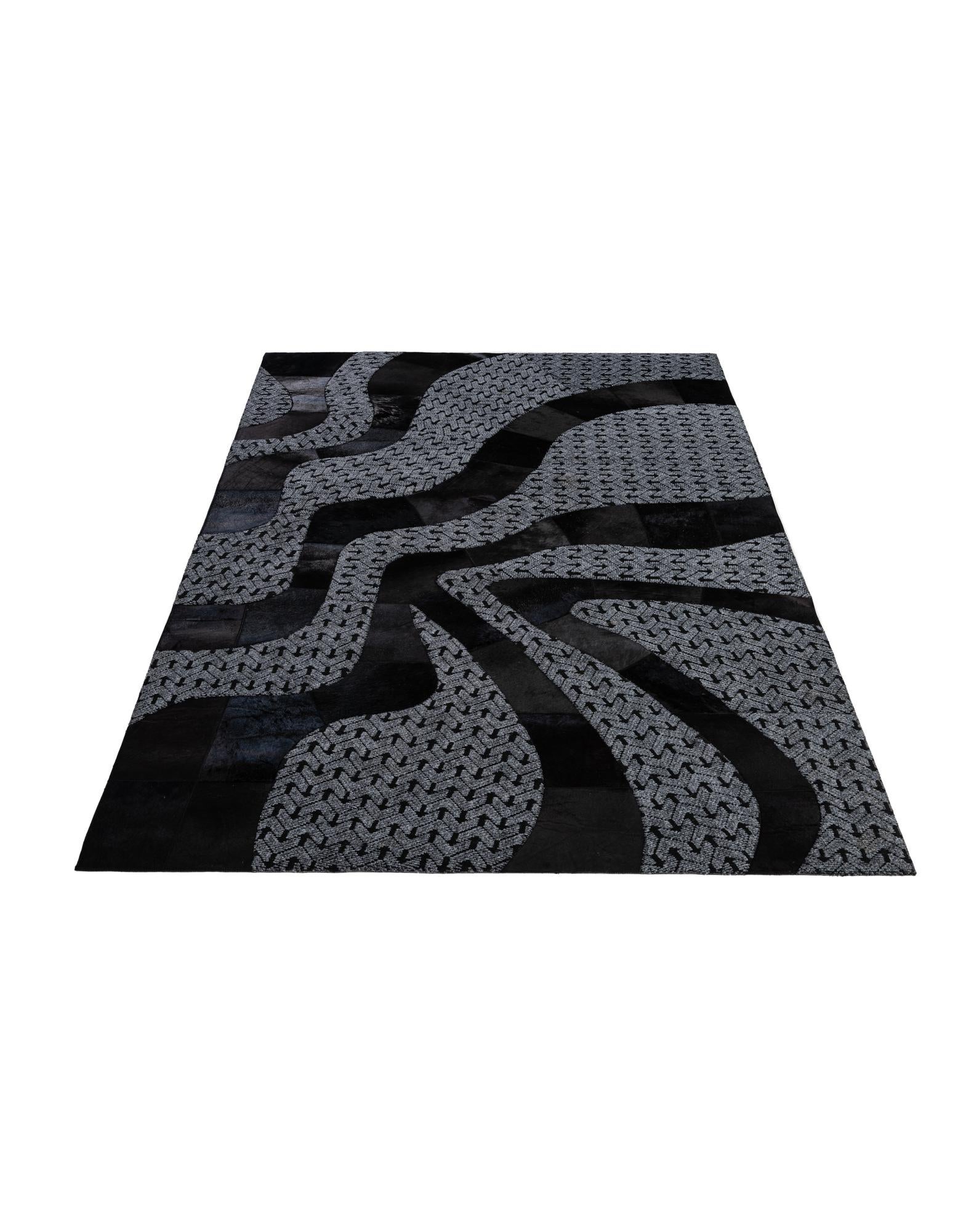 5' x 8' 1 Cowhide - Patchwork Rug