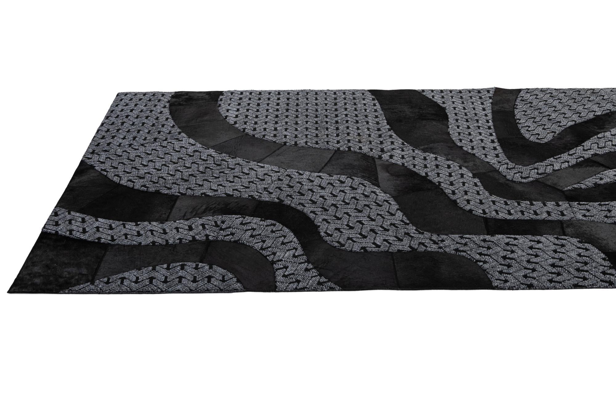 5' x 8' 1 Cowhide - Patchwork Rug