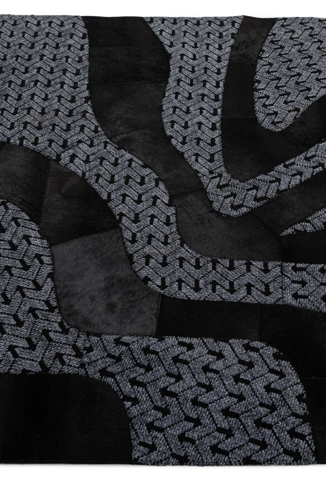 5' x 8' 1 Cowhide - Patchwork Rug