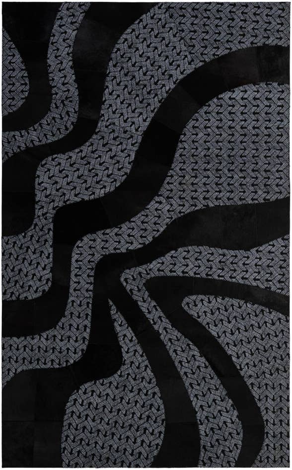 Detail image of 5' x 8' 1 Cowhide - Patchwork Rug