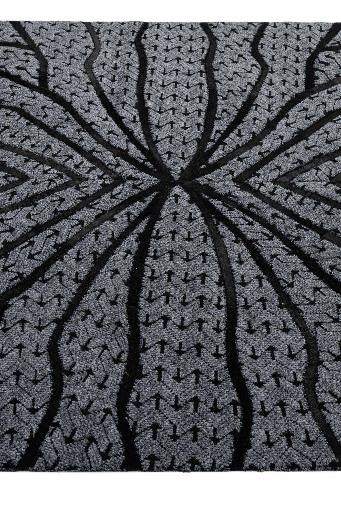 5' 2 x 8' 1 Cowhide - Patchwork Rug