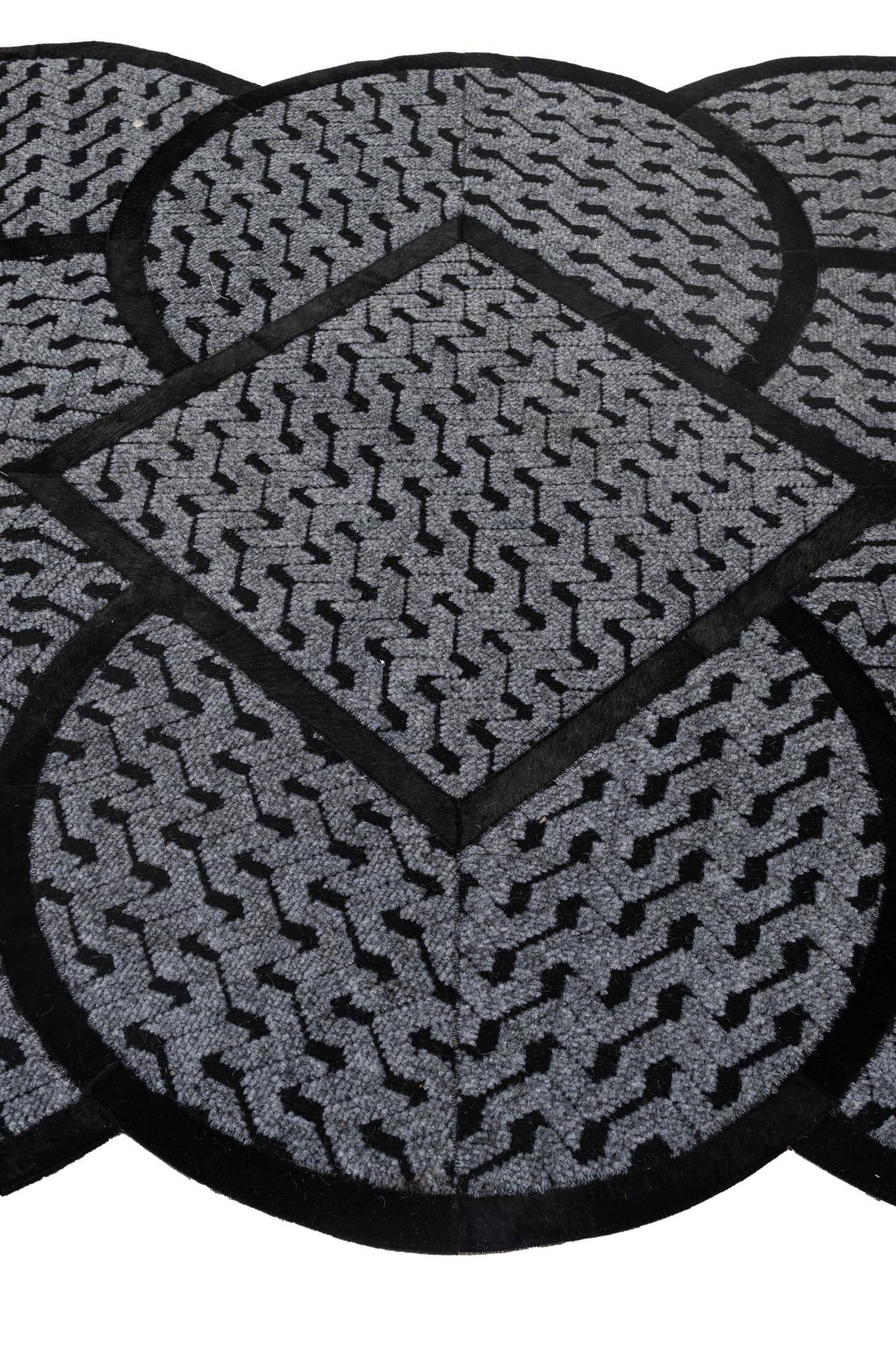 5' 1 x 8' 1 Cowhide - Patchwork Rug