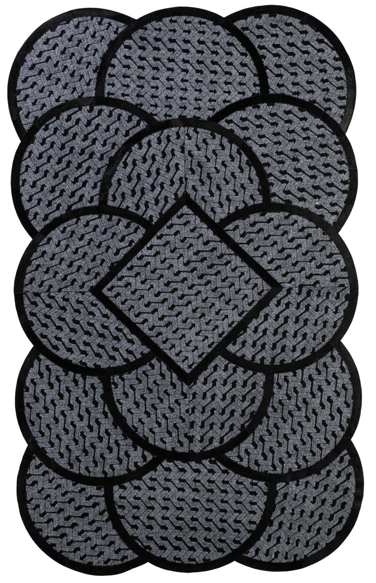 5' 1 x 8' 1 Cowhide - Patchwork Rug