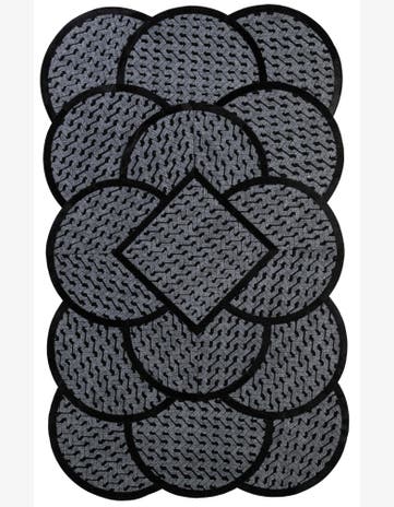 5' 1 x 8' 1 Cowhide - Patchwork Rug