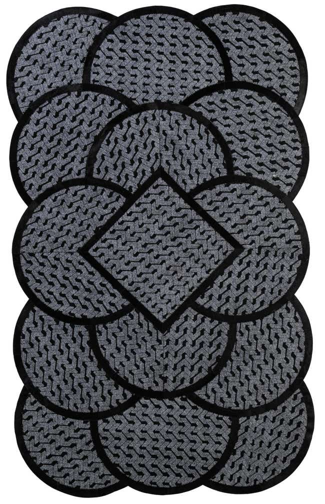 5' 1 x 8' 1 Cowhide - Patchwork Rug