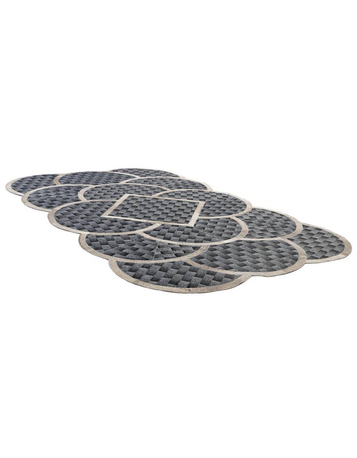 Detail image of 5' x 8' Cowhide - Patchwork Rug