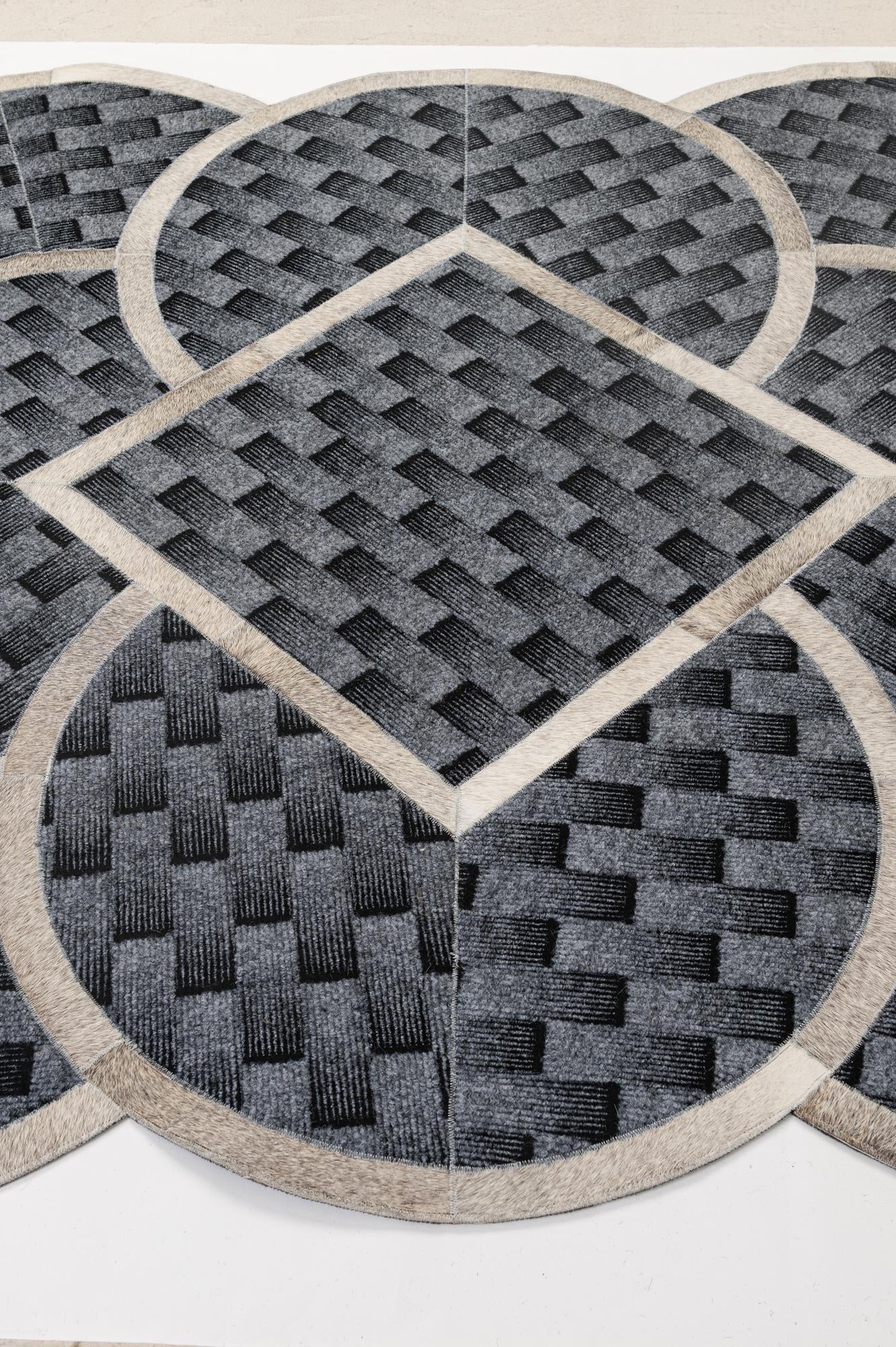 5' x 8' Cowhide - Patchwork Rug