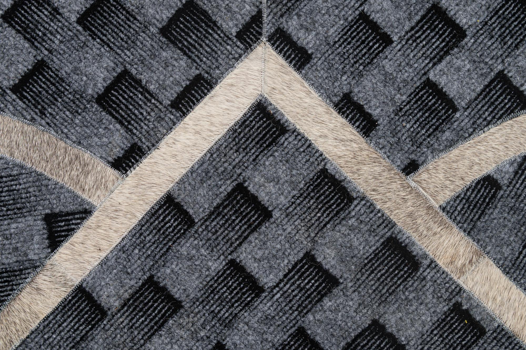 5' x 8' Cowhide - Patchwork Rug