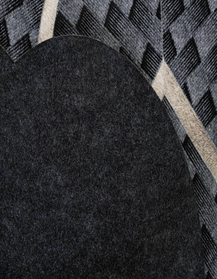 Detail image of 5' x 8' Cowhide - Patchwork Rug